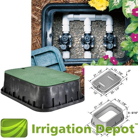 metal irrigation box|24 deep irrigation valve box.